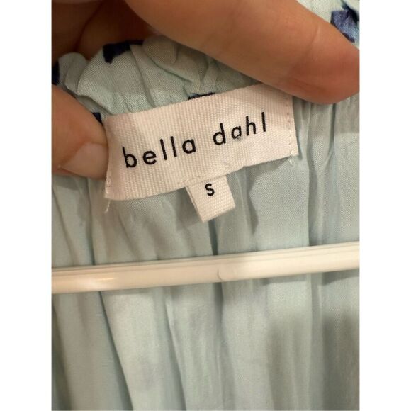 BELLA DAHL Flutter Raglan Maxi Tier Dress in Seaspray Dots Sz S - Picture 5 of 10
